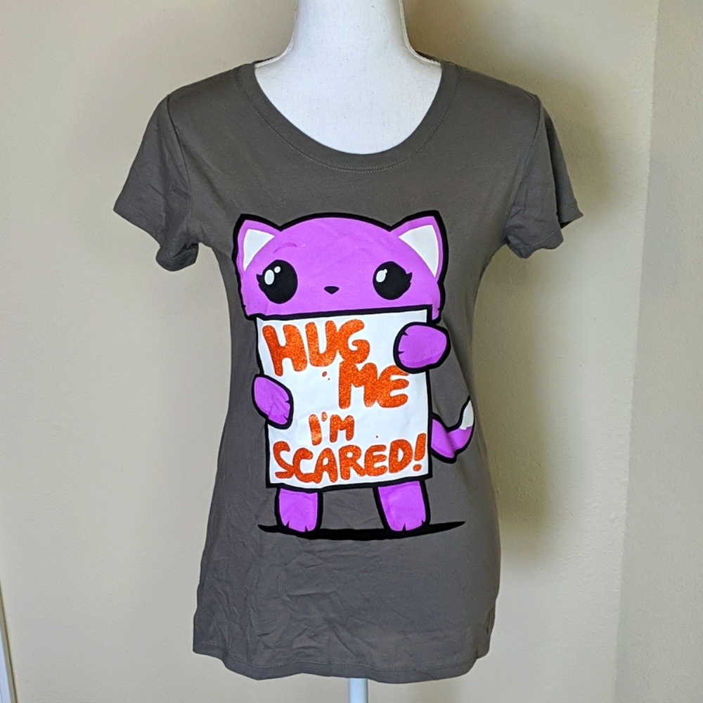 🌵Gordmans Halloween Hug Me I'm Scared T-shirt New